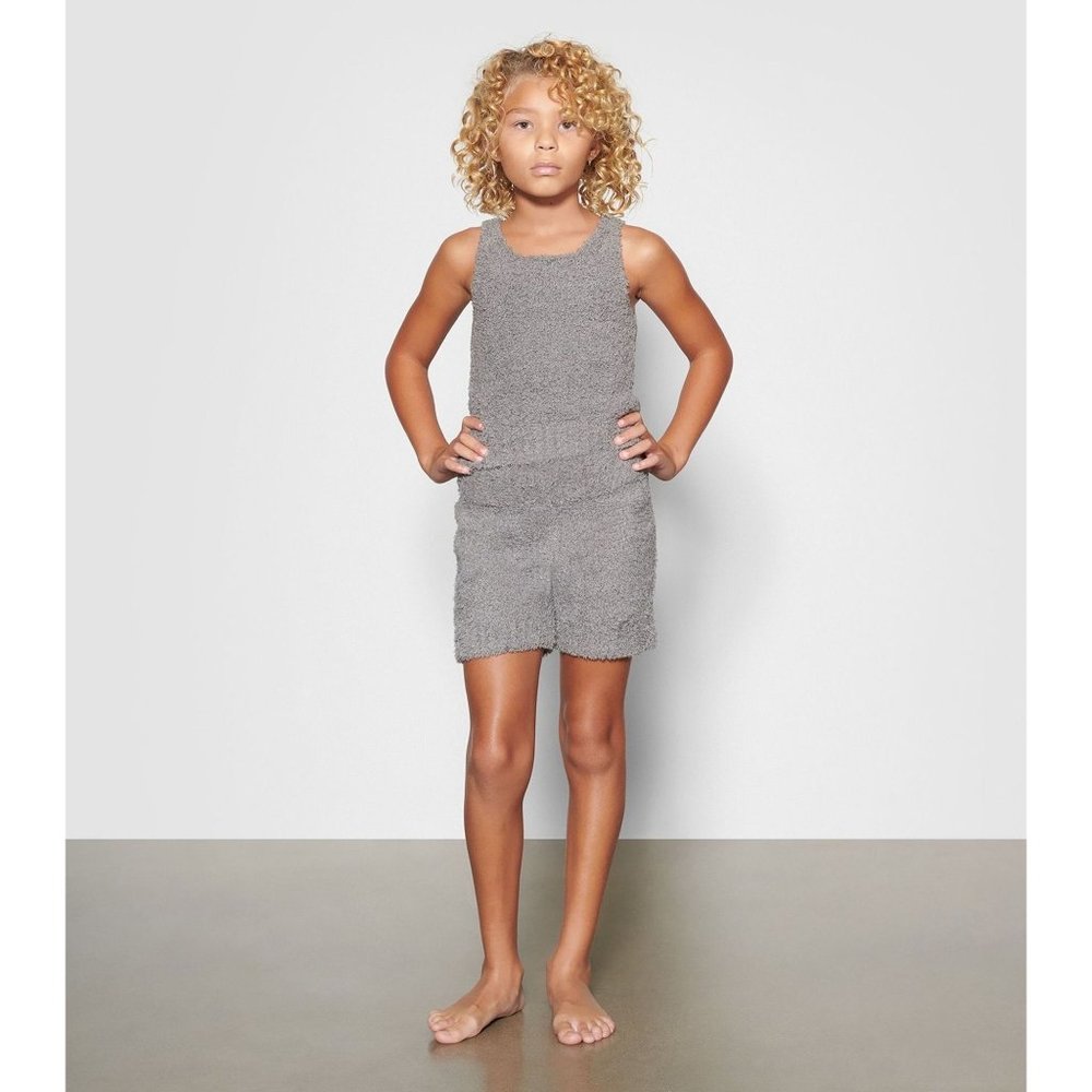 SKIMS Cozy Knit Tank Top‎ Smoke Girls 2T/3T